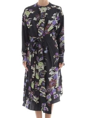 ISABEL MARANT Iam floral silk asymmetric dress